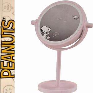 Peanuts Light Up Mirror w/Accessory Tray- Pink